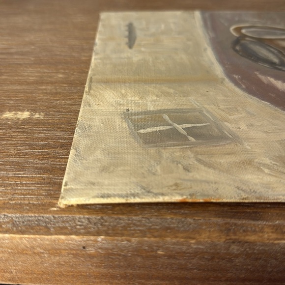 Still Life Vintage 8 x 10 Signed Canvas Oil Painting 1963 M. Grumbacher INC - Picture 6 of 13